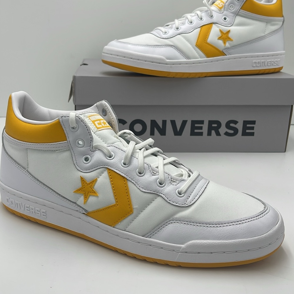 Converse Men’s Sneakers A08687C
FASTBREAK PRO MID WHITE/LIGHT YELLOW/WHITE - Picture 14 of 16